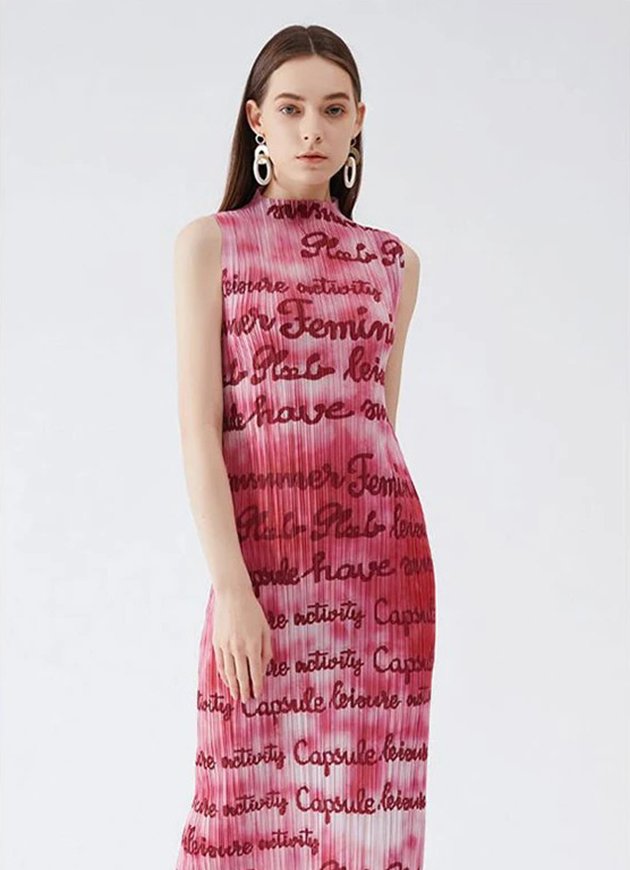 Pleated Typography Shirt